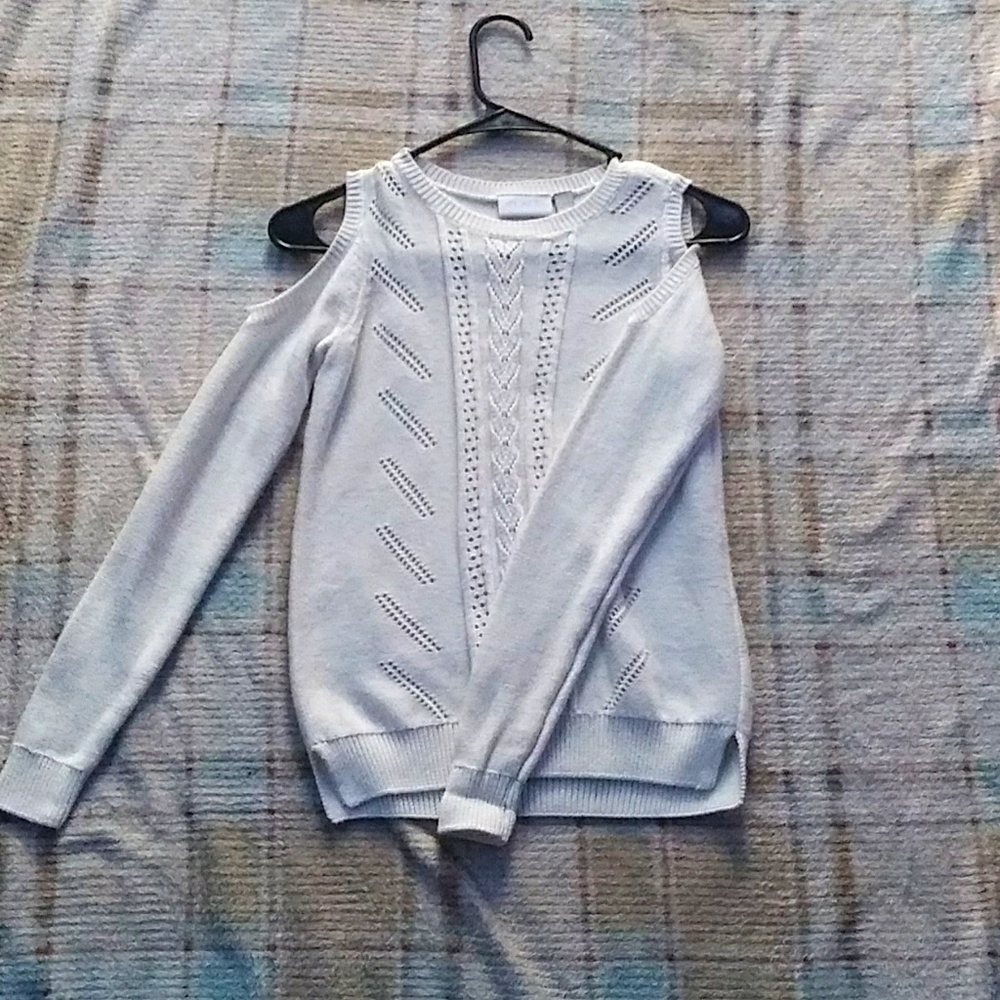 A white sweater